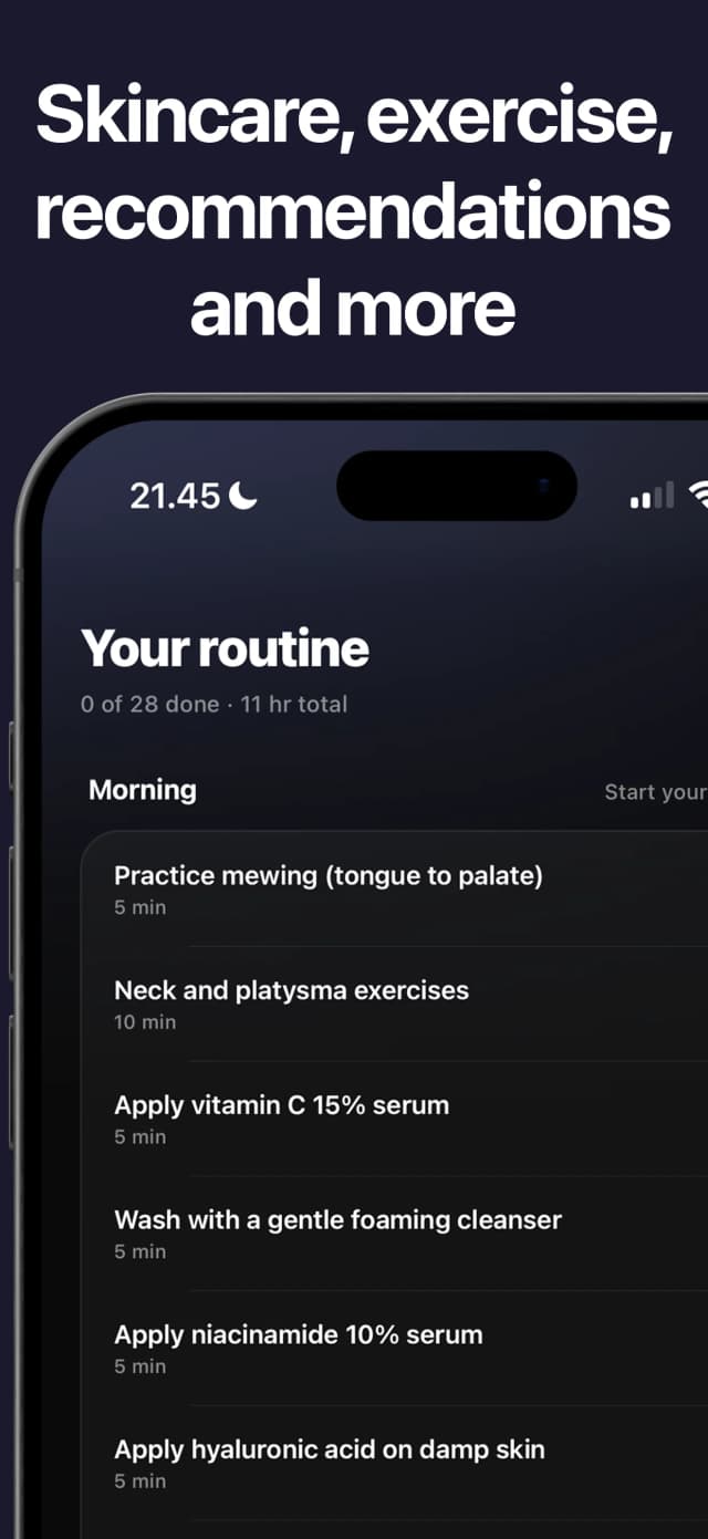 Skincare, exercise, recommendations and more